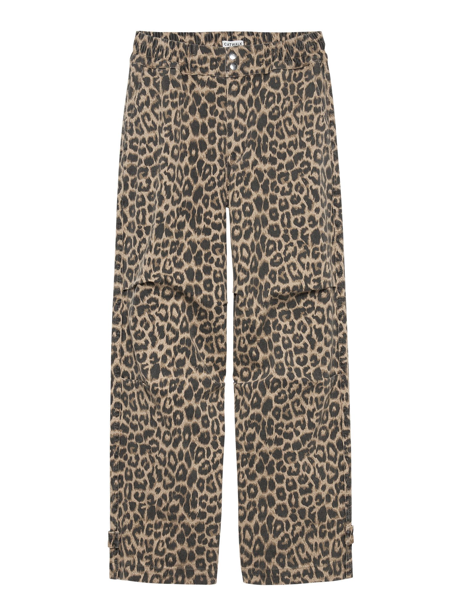 Catwalk Junkie Stoffhose - weite Jeans in Leomuster
