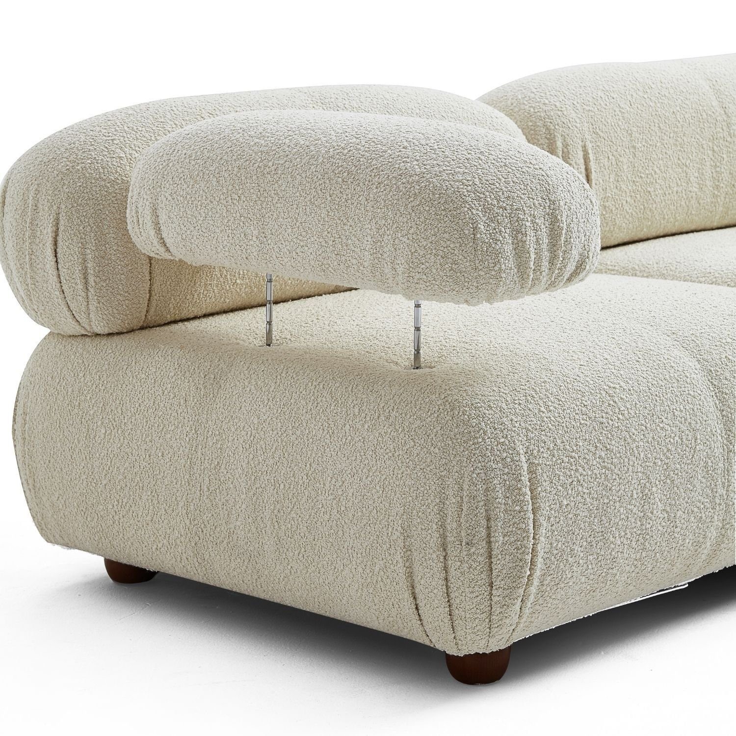 Touch Komfortschaum Sofa aus Aufbau Sitzmöbel Kirschrot-Lieferung und im Preis enthalten! neueste Knuffiges Generation me