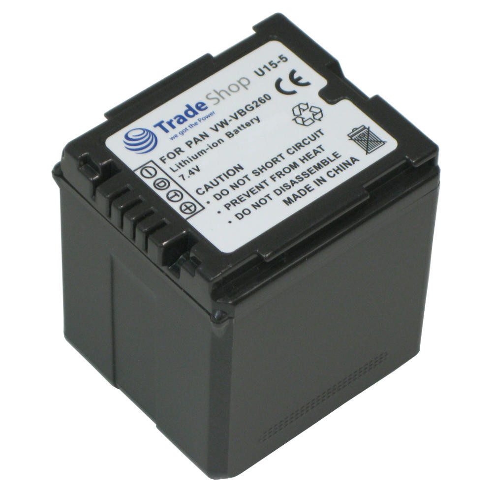 Trade-Shop Akku passend für Panasonic HS-200 HS-300 HS-700 HS-3000 Kamera-Akku Li-Ion 2800 mAh (7,4 V)