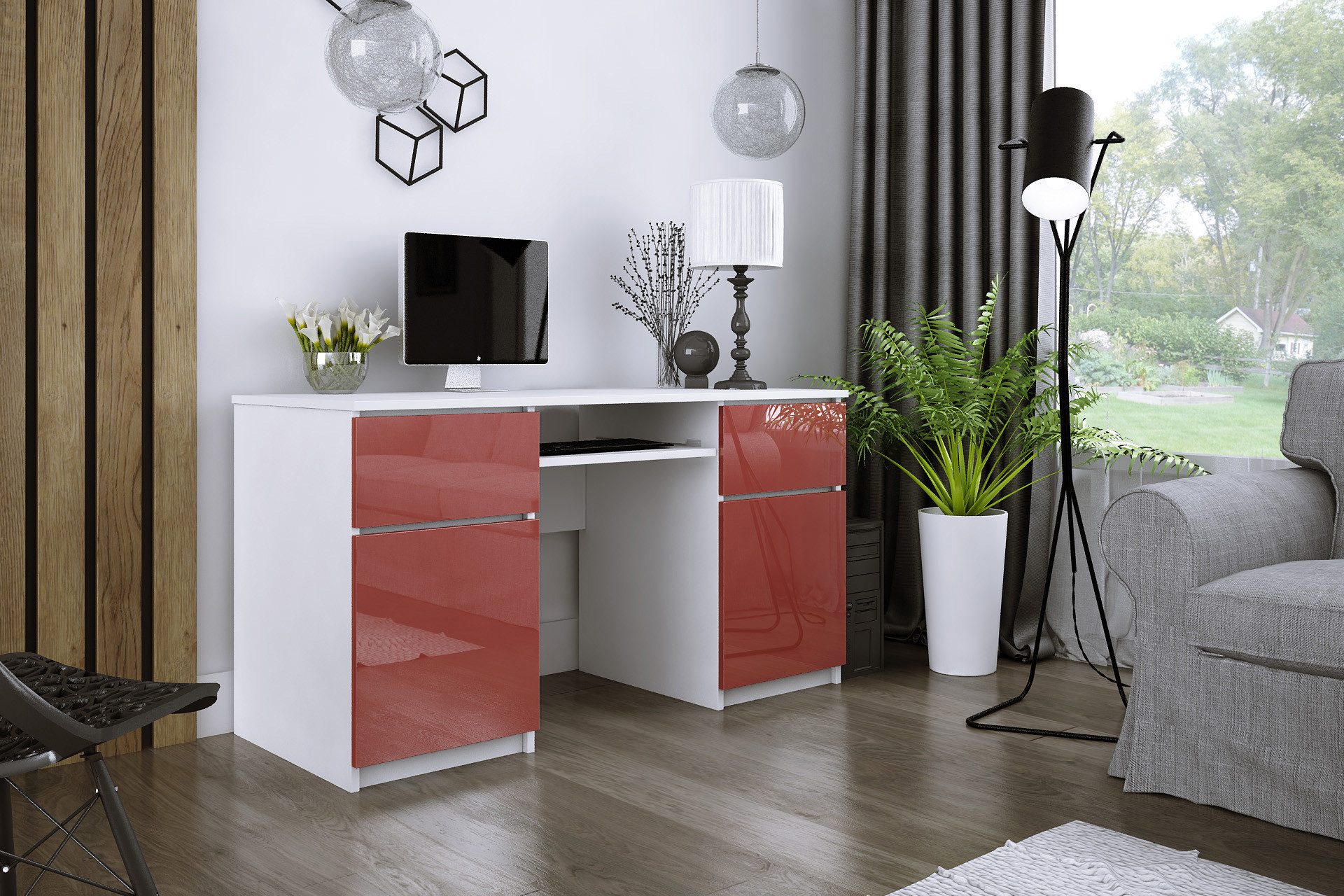 Faizee Möbel Schreibtisch ZOE 135 cm Schreibtisch