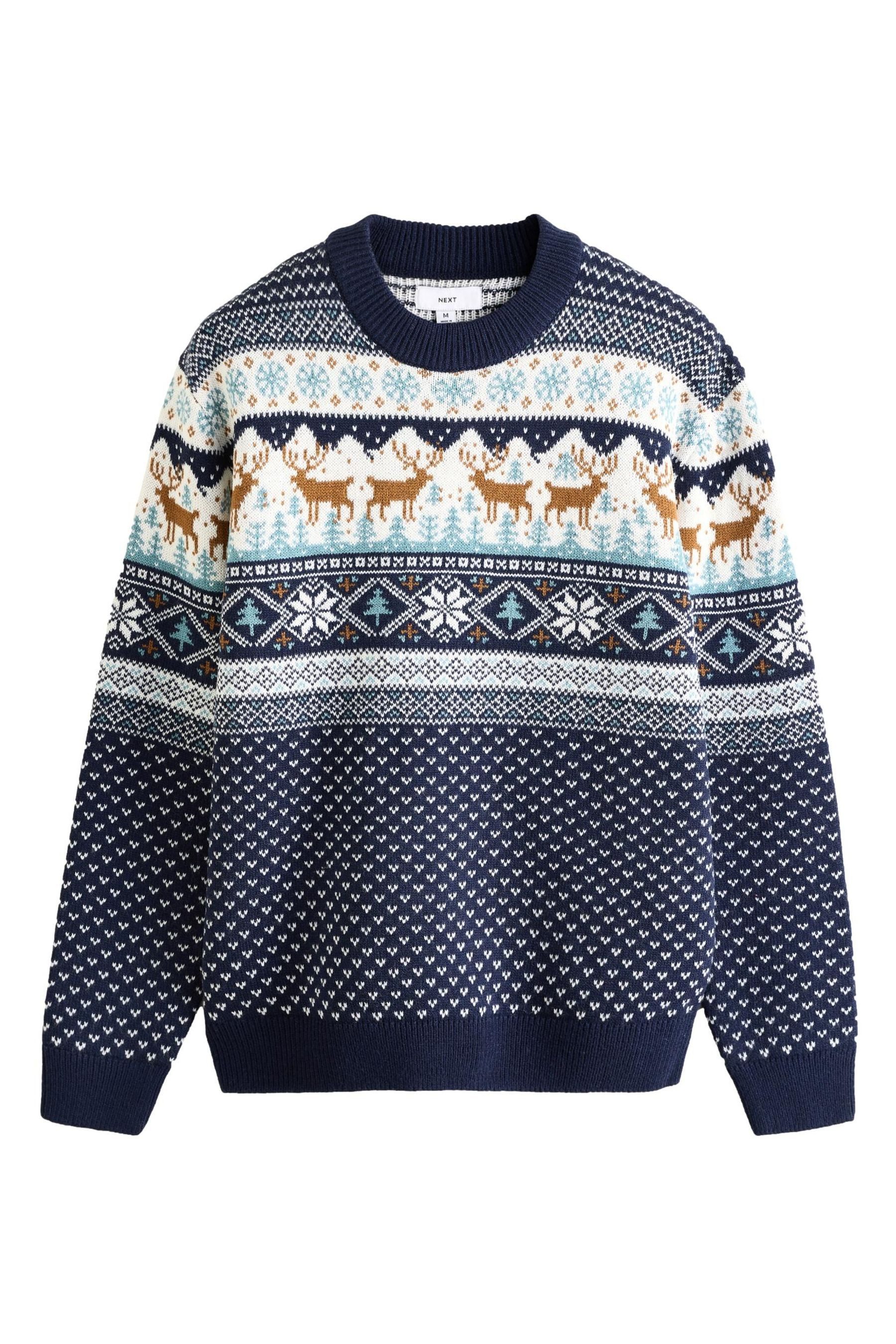 Next Norwegerpullover Regular Fit Strickpullover mit Hirschmotiv (1-tlg) günstig online kaufen