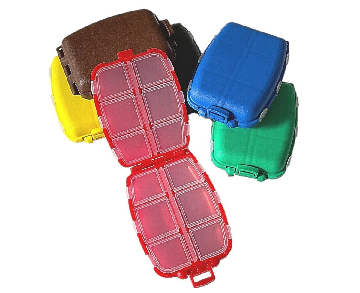 Anplast Angelkoffer Tackle Box 12 - S - Kammerbehälter lose Haken - Wirbel Zubehörbox