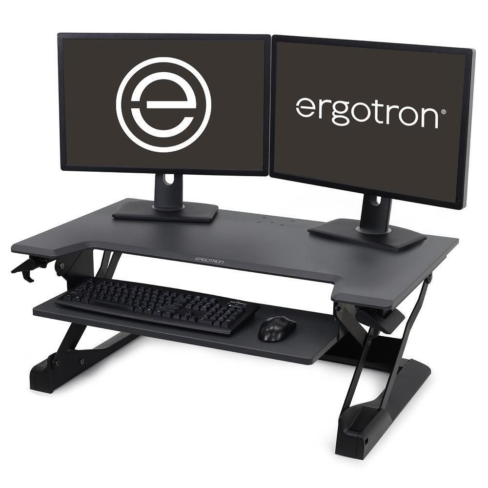 Ergotron Computertisch Ergotron WorkFit-TL Steh-Sitz Arbeitsplatz. (Ergotron WorkFit-TL Steh-Sitz Arbeitsplatz (schwarz), Für Monitore bis 30" geeignet