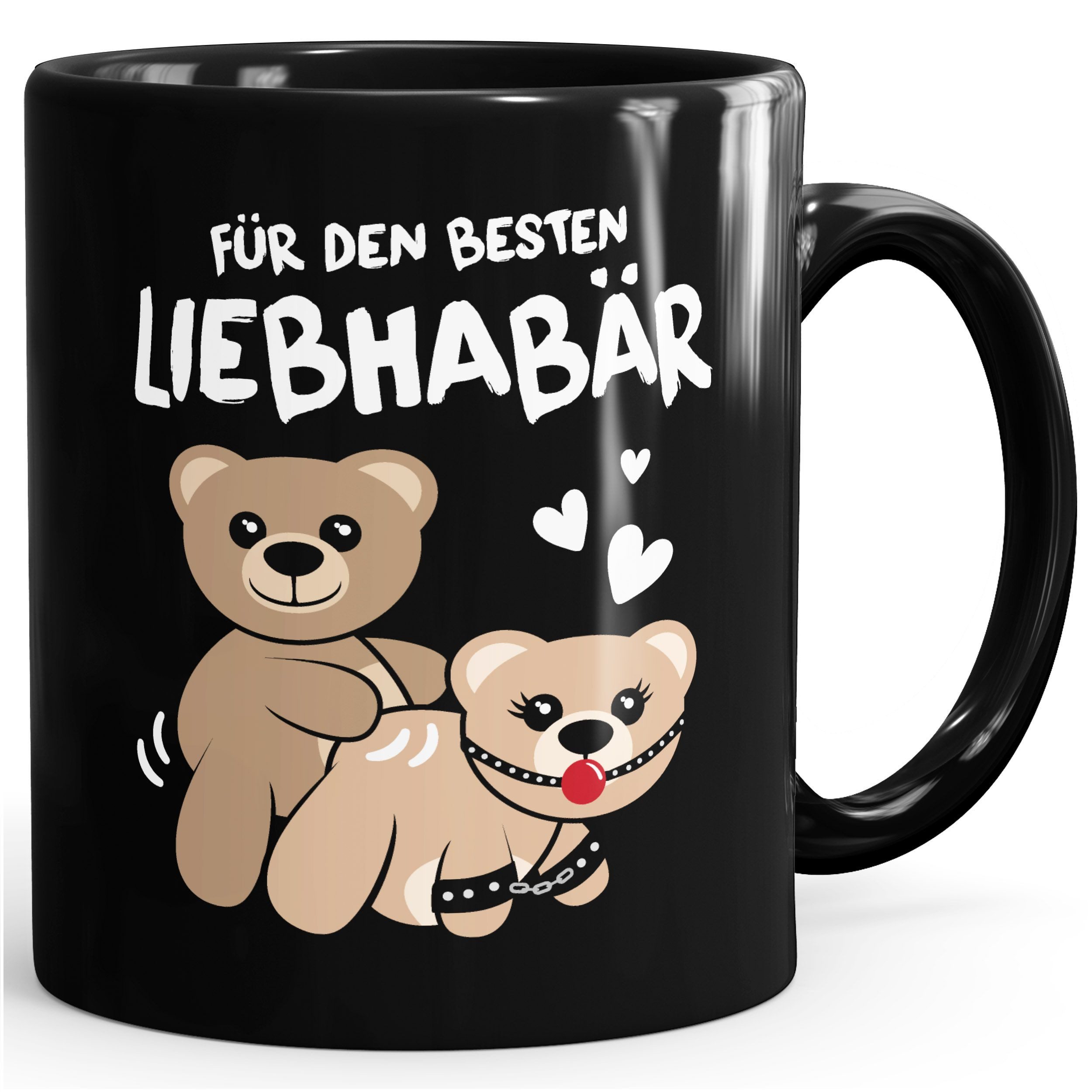MoonWorks Tasse Kaffee-Tasse Liebe lustig Bär Geschenk Partner Mann Liebhaber, Keramik