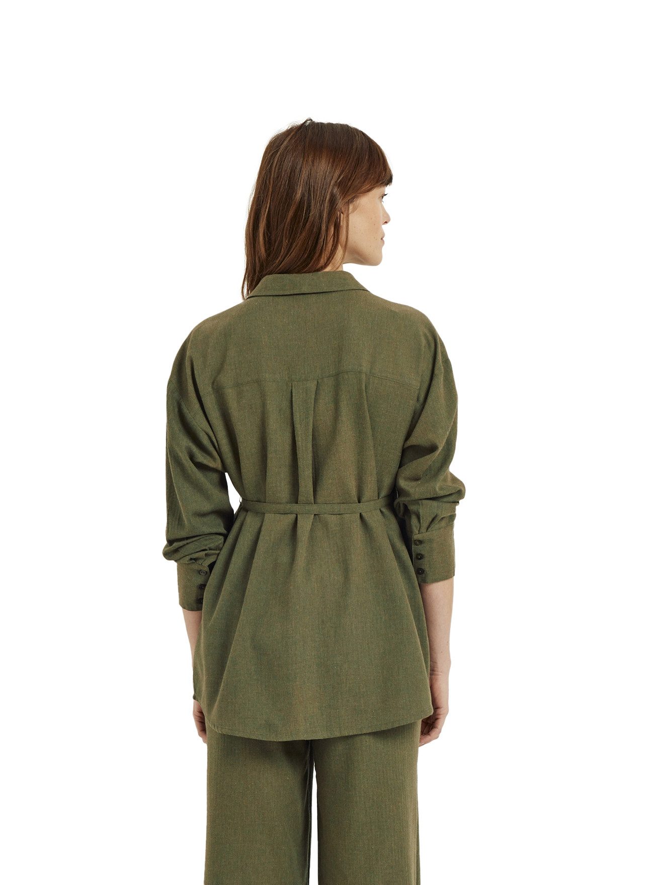 vertbaudet Umstands-Set Loungewear-Set für Schwangerschaft und Stillzeit Set, 2-teilig, Leinen-Optik