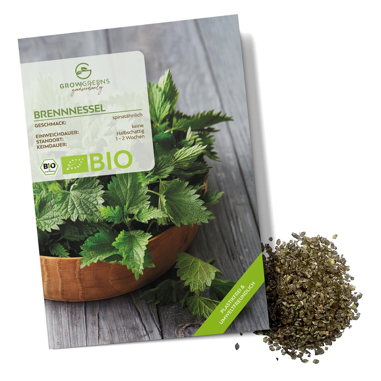 Growgreens Gemüsesamen BIO Brennnesselsamen - Heilkräuter Saatgut aus bio. günstig online kaufen