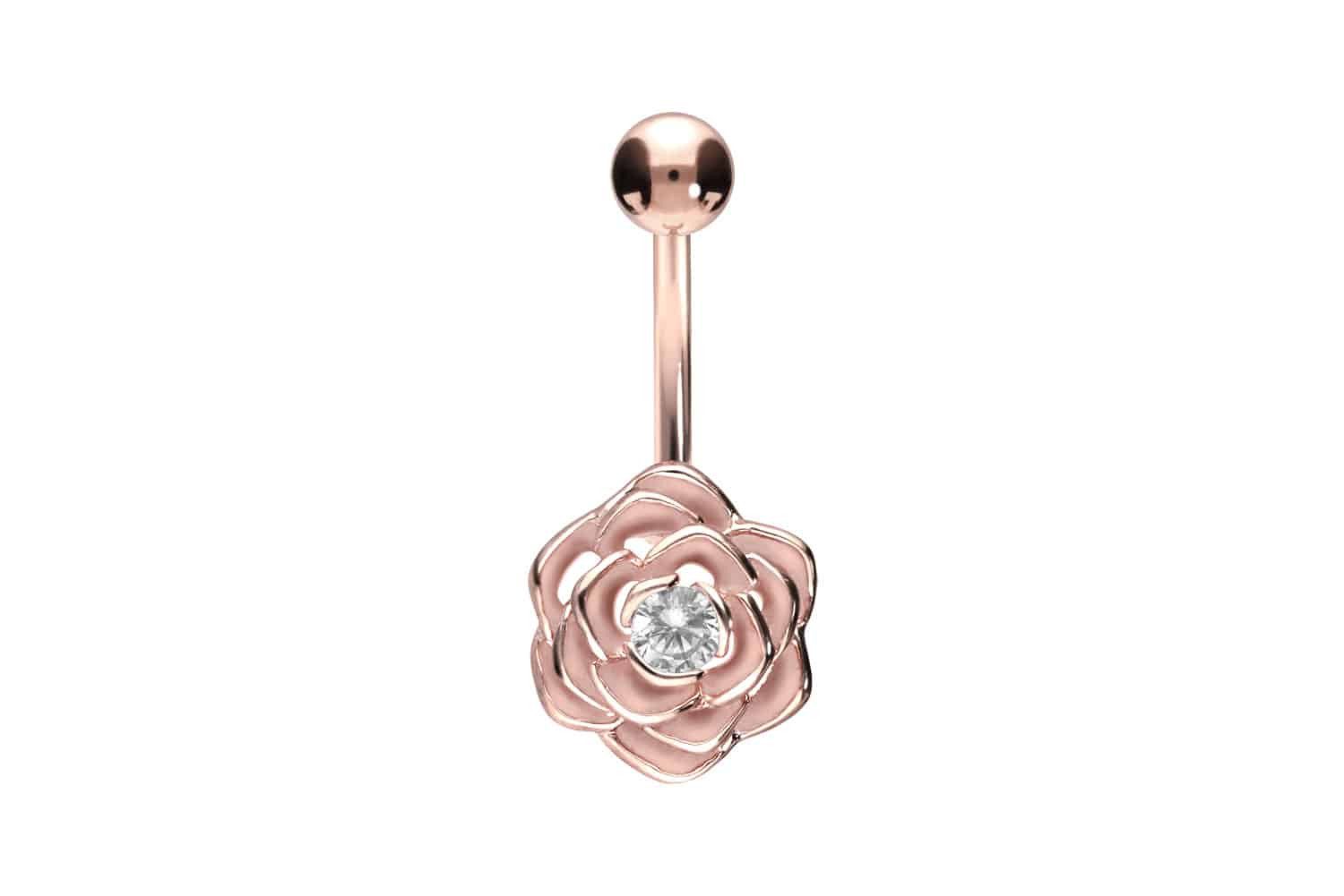 PIERCINGLINE Bauchnabelpiercing Chirurgenstahl Bananabell BLUME (Bananabell günstig online kaufen