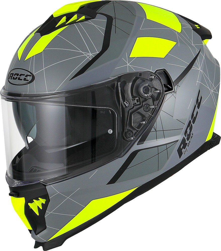 ROCC Motorradhelm 390 Integralhelm Dekor Matt
