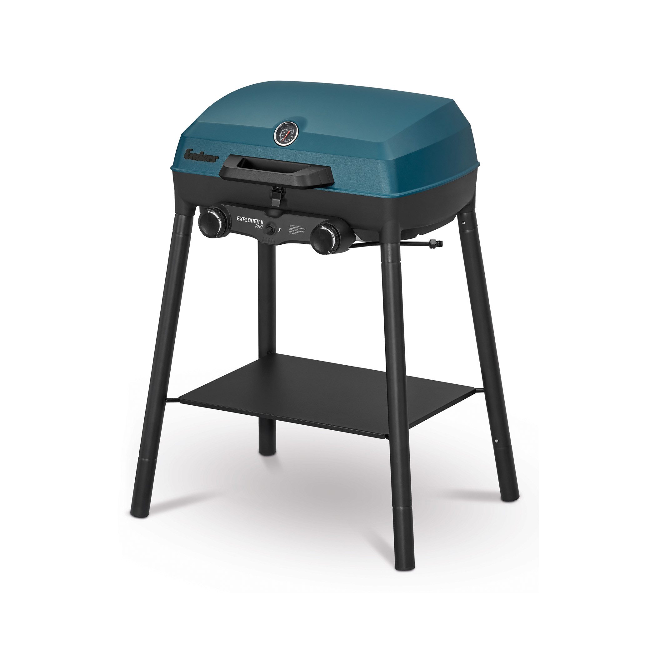 Enders® Gasgrill Explorer II Pro Gas Grill Camping Gasgrill 2 Brenner inkl. Thermometer