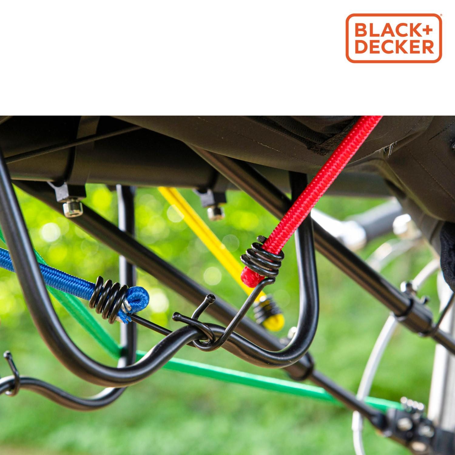 Black + Decker Gepäck-Halterung BLACK+DECKER Gummibänder Set