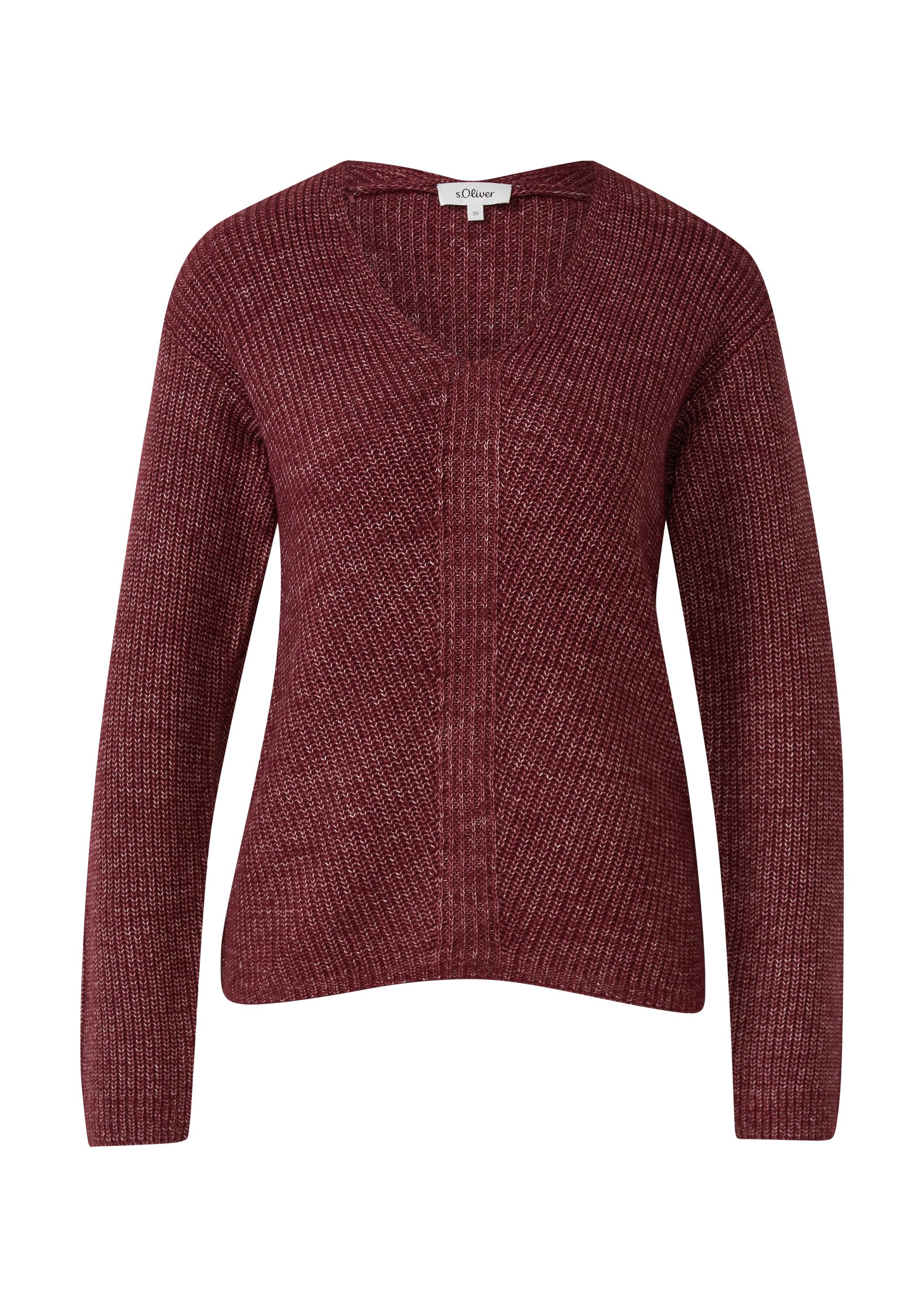 s.Oliver Longpullover Strickpullover Weicher Strickpullover im Relaxed Fit günstig online kaufen