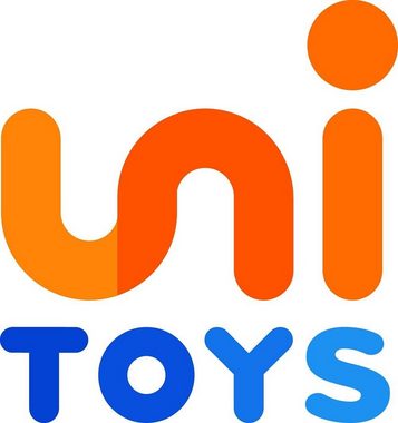 Uni-Toys Kuscheltier Eisbär, sitzend - 33 cm (Höhe) - Plüsch-Bär, Polarbär - Plüschtier, zu 100 % recyceltes Füllmaterial