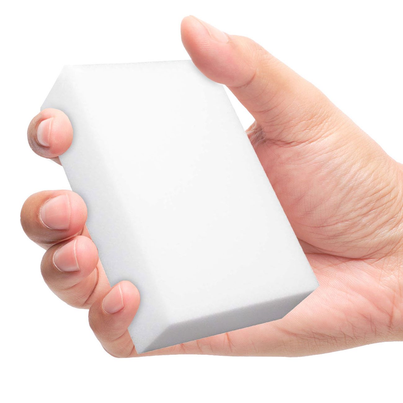 Casativo Melamin-Schaum-Schwamm - Mühelose Fleckenentfernung ohne Chemie Schmutzradierer (Für Küche, Bad, Möbel, Büro & Auto - 9x6x3cm)