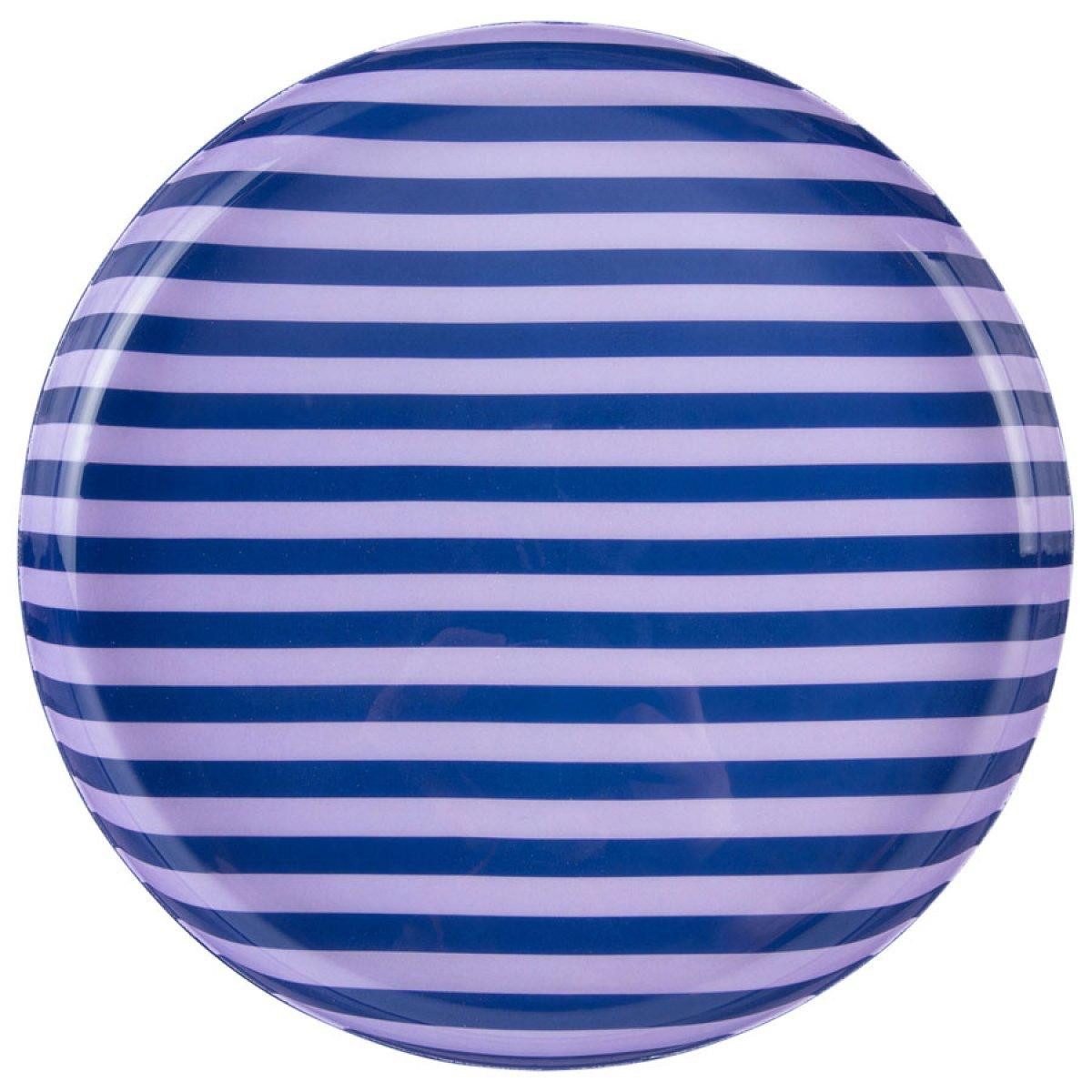 Present Time Tablett Tablett Animado Blau Lila gestreift (22cm)