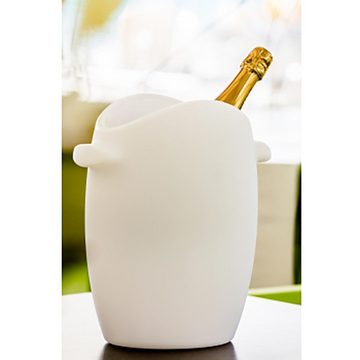 Licht-Trend Dekolicht Akku LED-Flaschenkühler Fresh mit App-Steuerung 33cm Weiß