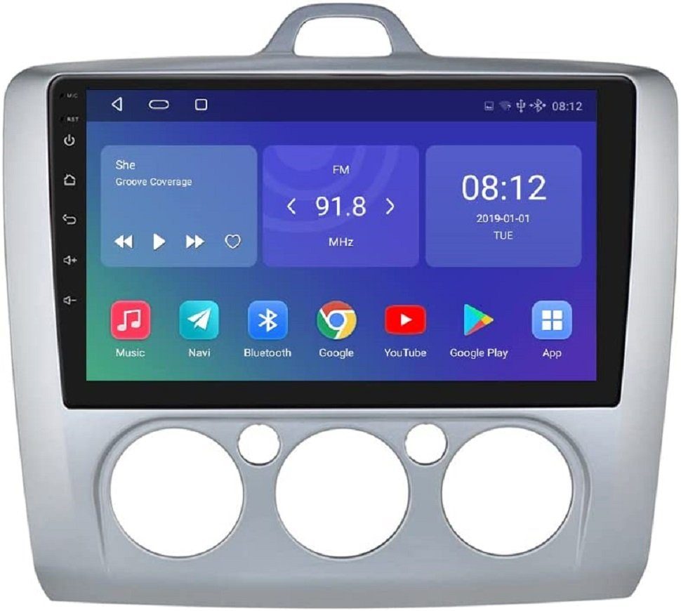 GABITECH 9 zoll Android Autoradio GPS Navi Für Ford Focus 2 MK2 MK3 Exi AT Autoradio
