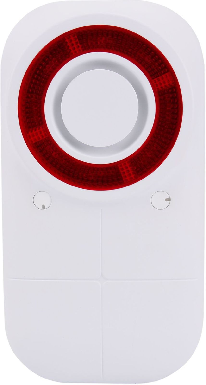 Olympia Kettenschloss Außensirene XL für Alarmsysteme weiß