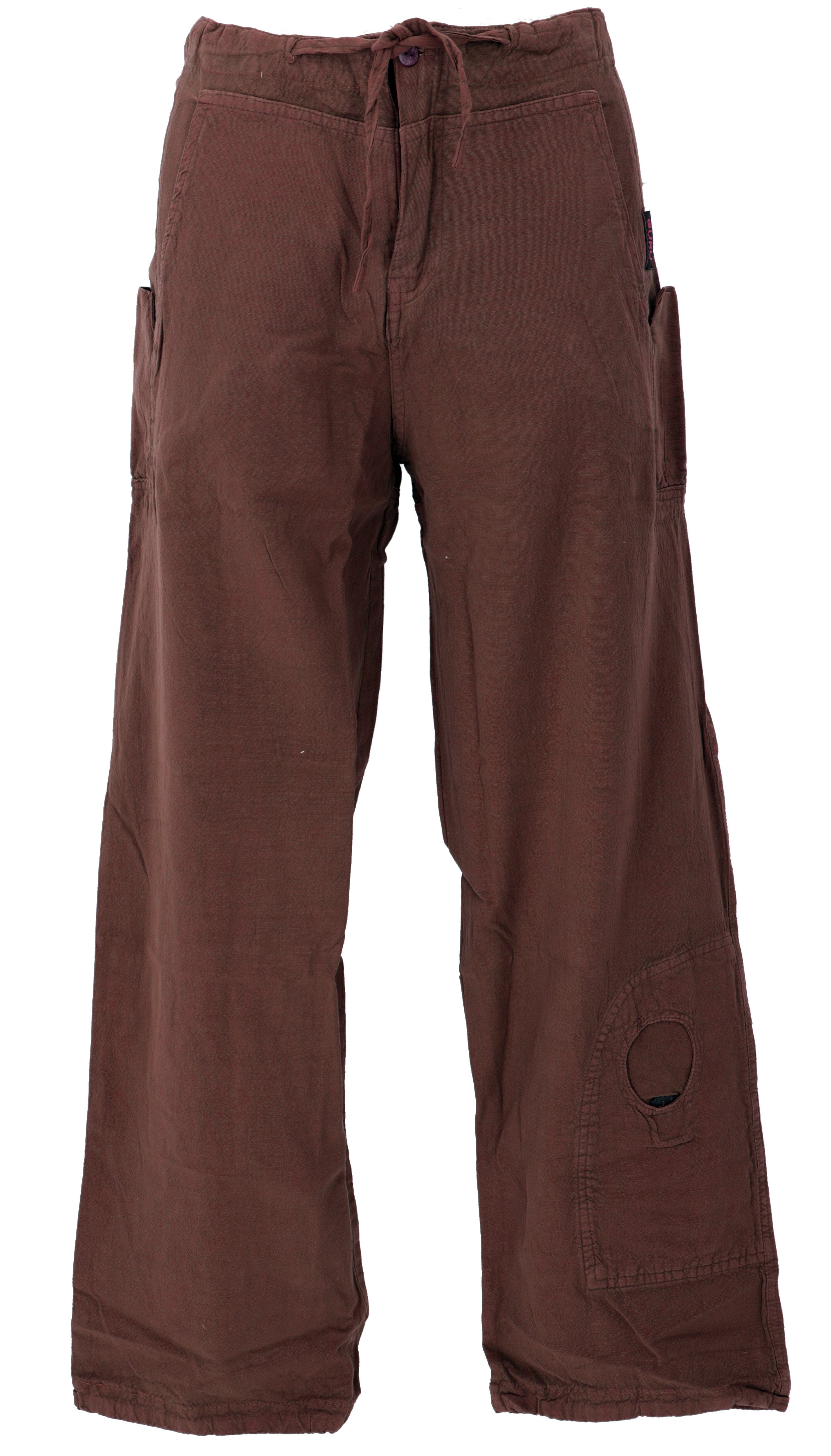 Hose Bekleidung Goa Hose, Ethno - dunkelbraun Outdoor Style, Ethno Guru-Shop Relaxhose alternative Hose,