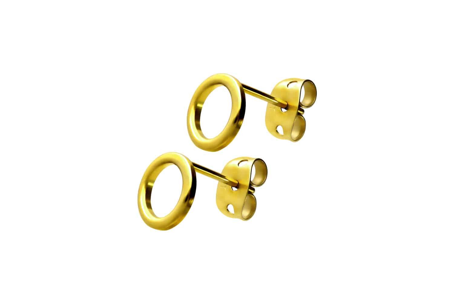 FILANGO Paar Ohrstecker Titan Ohrstecker KREIS günstig online kaufen