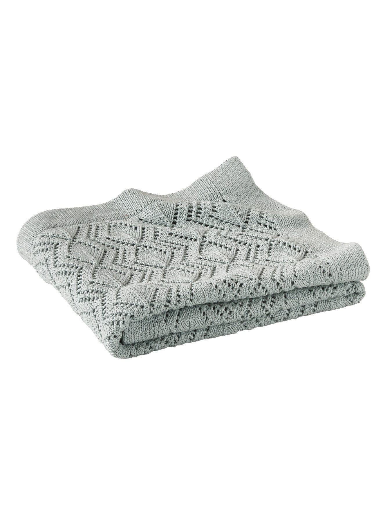 Babydecke Baby Decke mit Pointelle-Muster, Bio-Baumwolle, vertbaudet