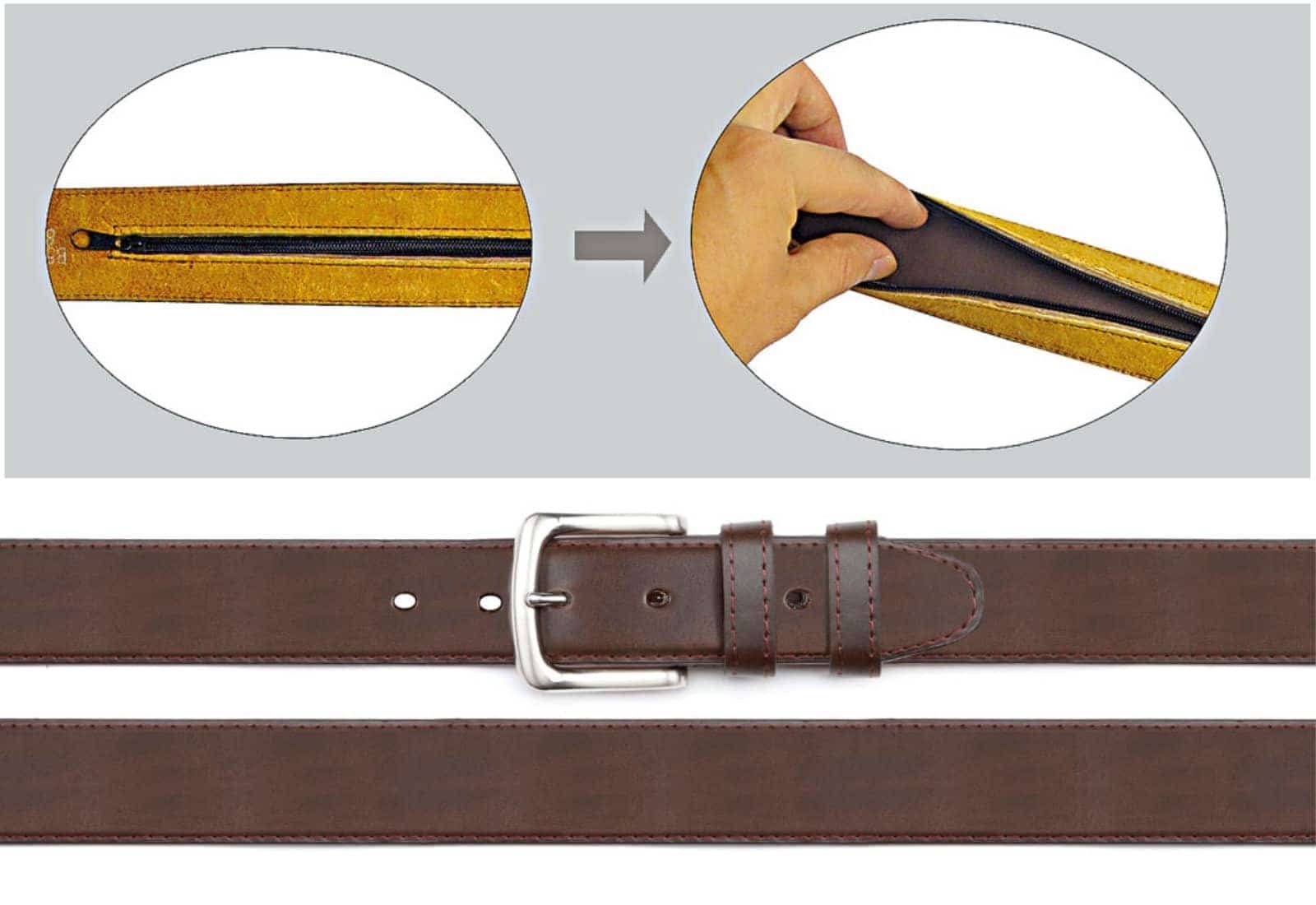 BEZLIT Ledergürtel Herren Safe Tresor Kunstleder Gürtel (1-St) im eleganten Look