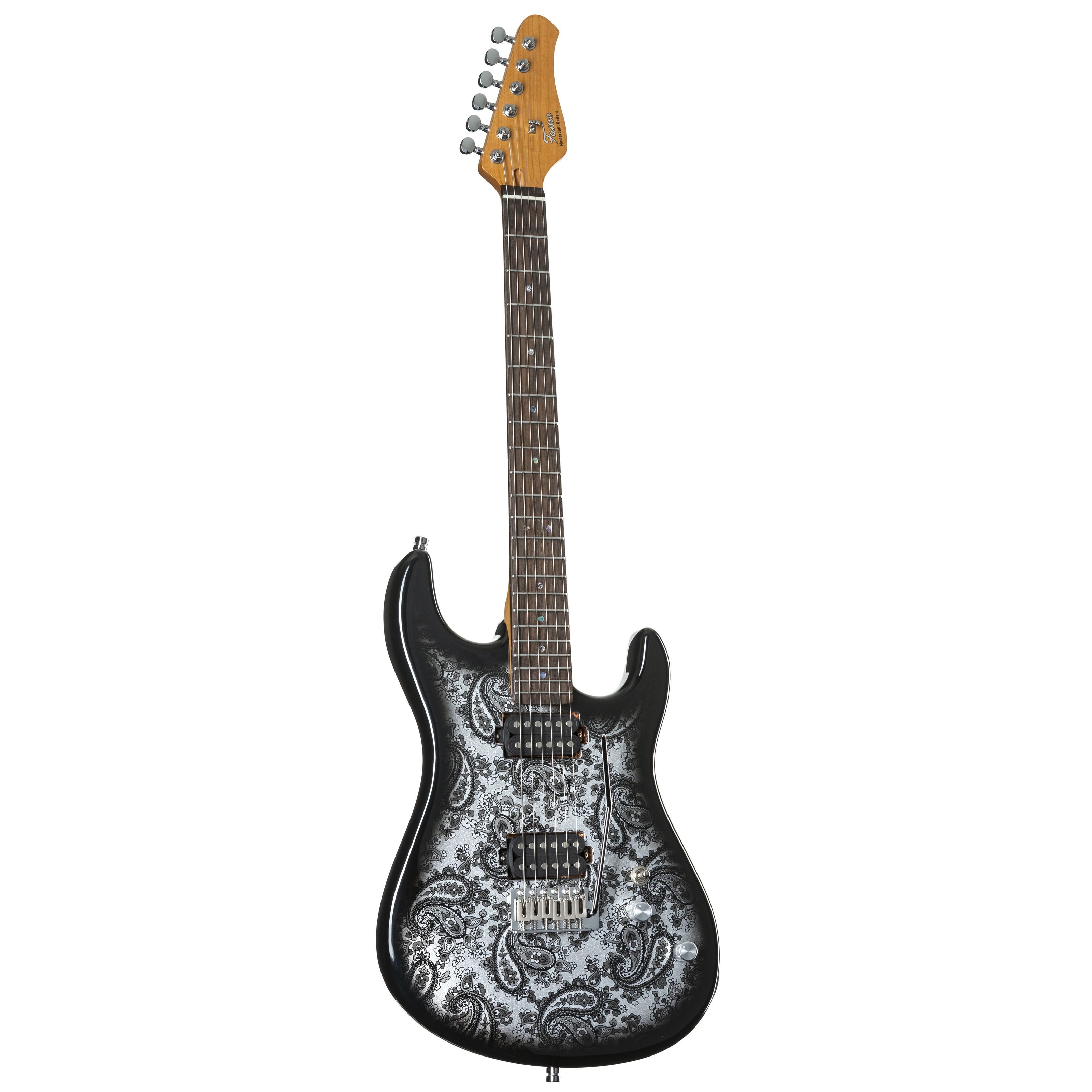 FAME E-Gitarre, Электрогитары, ST-Modelle, Custom ST RW Black Paisley - E-Gitarre