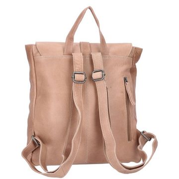 The Skandinavian Brand Freizeitrucksack The Skandinavian Brand Damen Leder Rucksack Taupe (1-tlg)