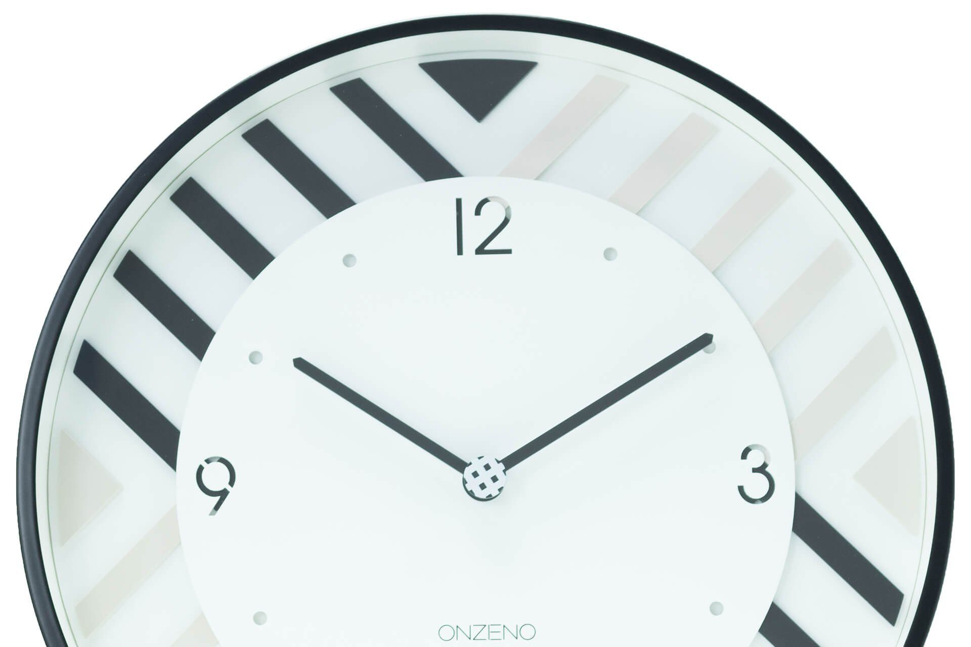 30x30x5.1 THE Design-Uhr) cm (handgefertigte PATTERNED. ONZENO Wanduhr