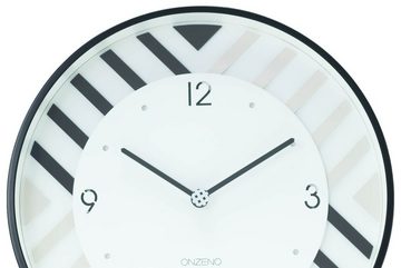 ONZENO Wanduhr THE PATTERNED. 30x30x5.1 cm (handgefertigte Design-Uhr)