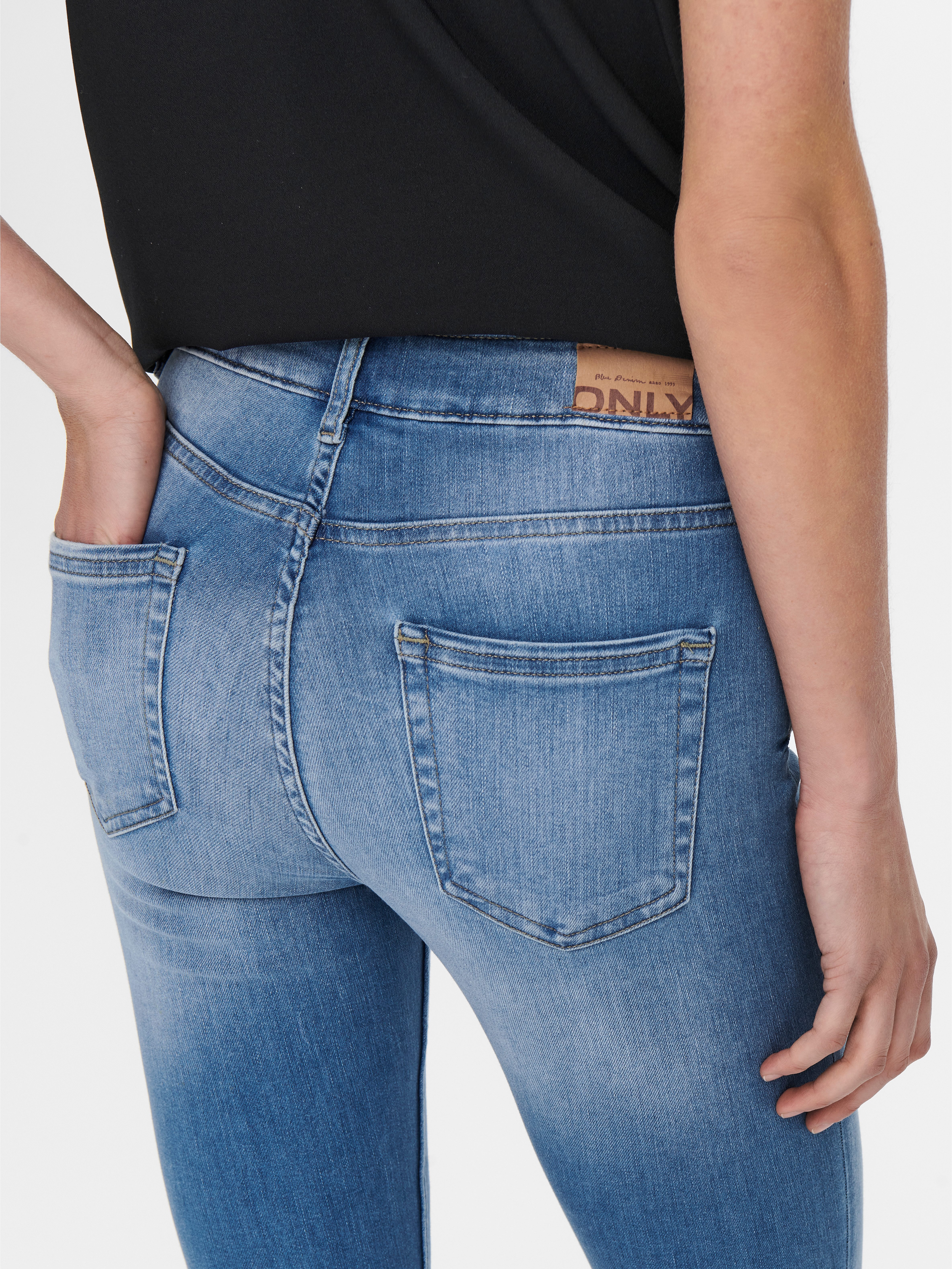 ONLY Skinny-fit-Jeans ONLBLUSH MID SKINNY ANKLE ZIP DNM BOX