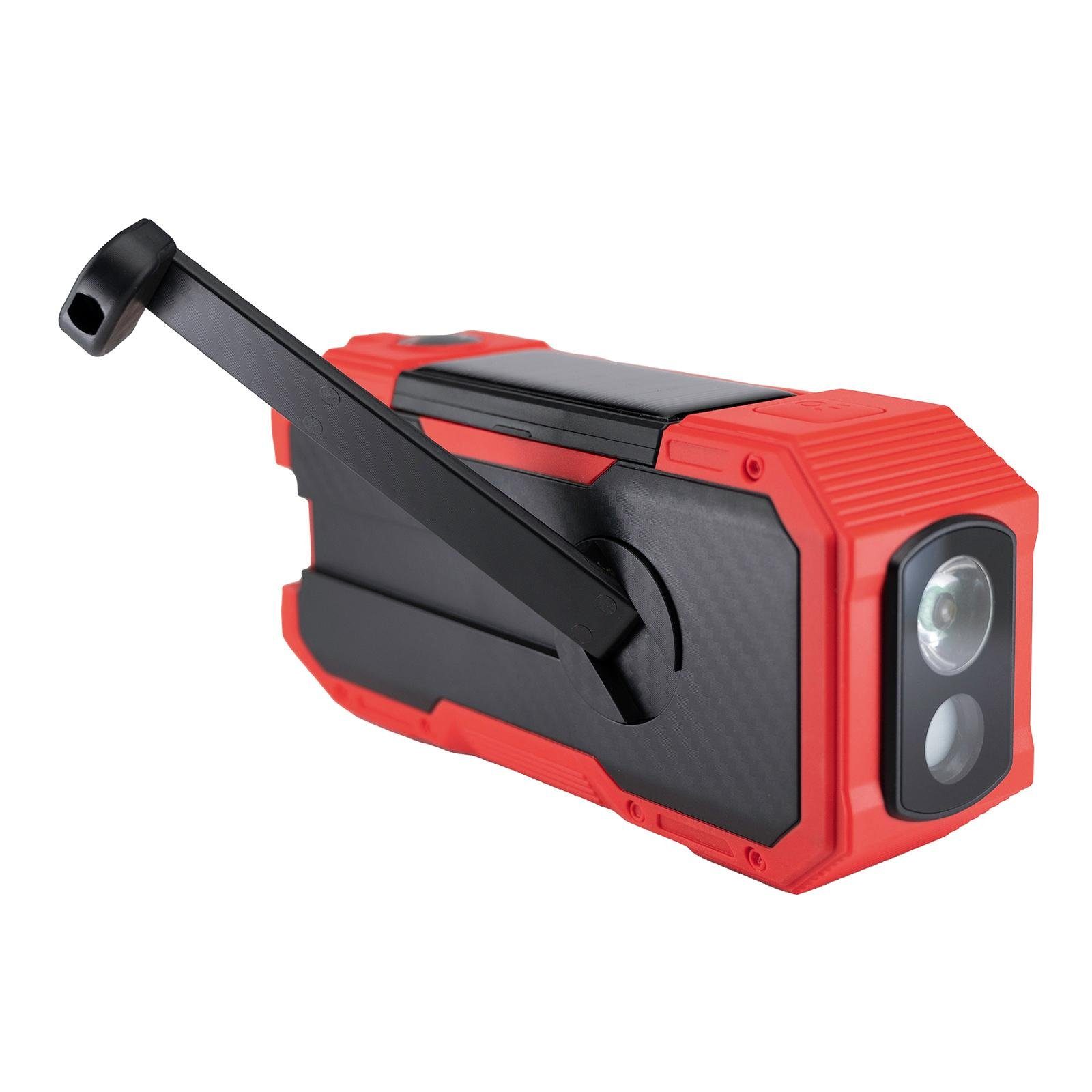 Albrecht DR 112 DAB+ Outdoor Kurbelradio Digitalradio (DAB) (Digitalradio (DAB), UKW, Music Streaming vom Smartphone, Bluetooth, integrierter Akku, Handkurbel, USB, Solarmodul)
