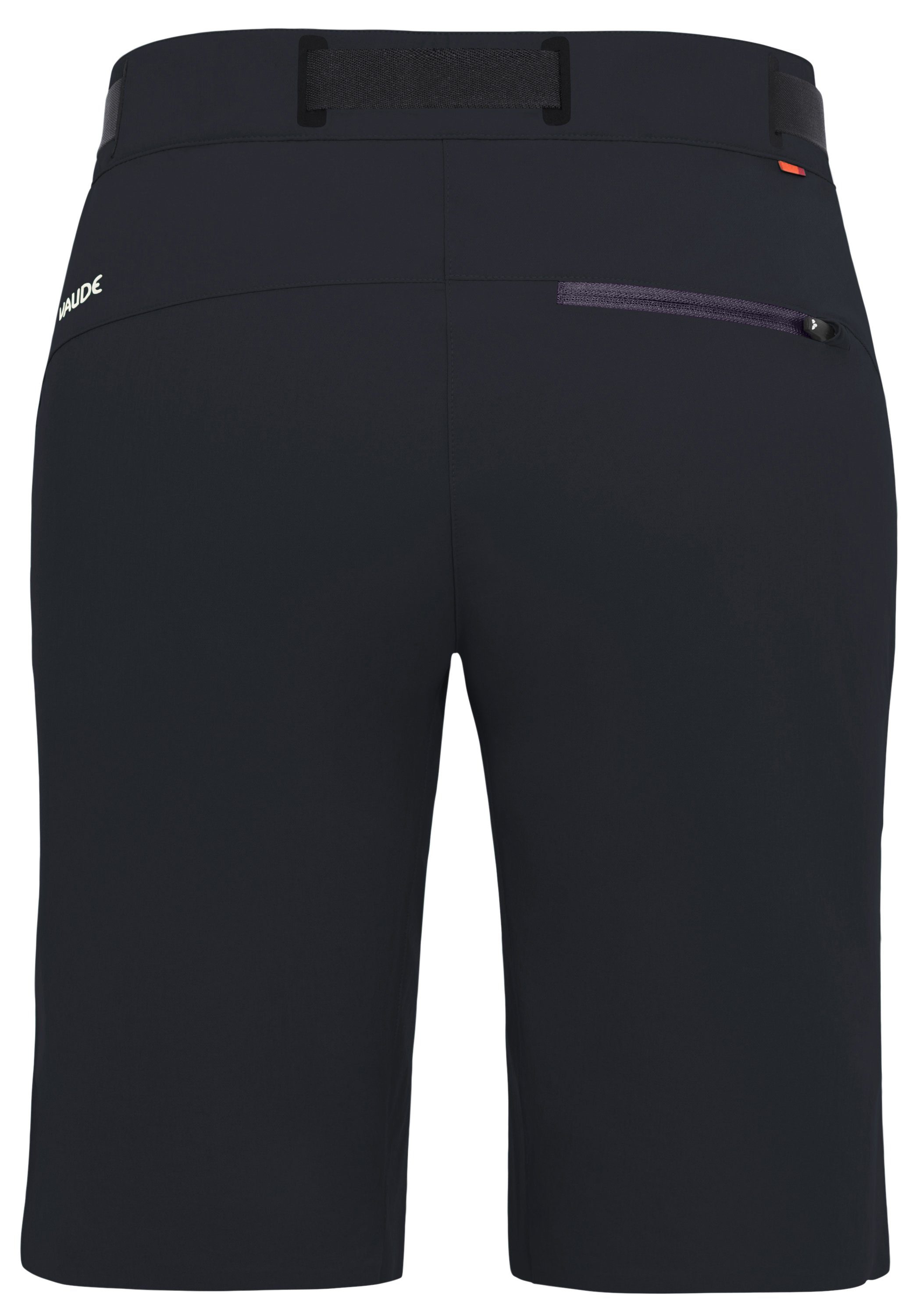 VAUDE Funktionshose Women's (1-tlg) Shorts Knopf Grüner black/black Badile