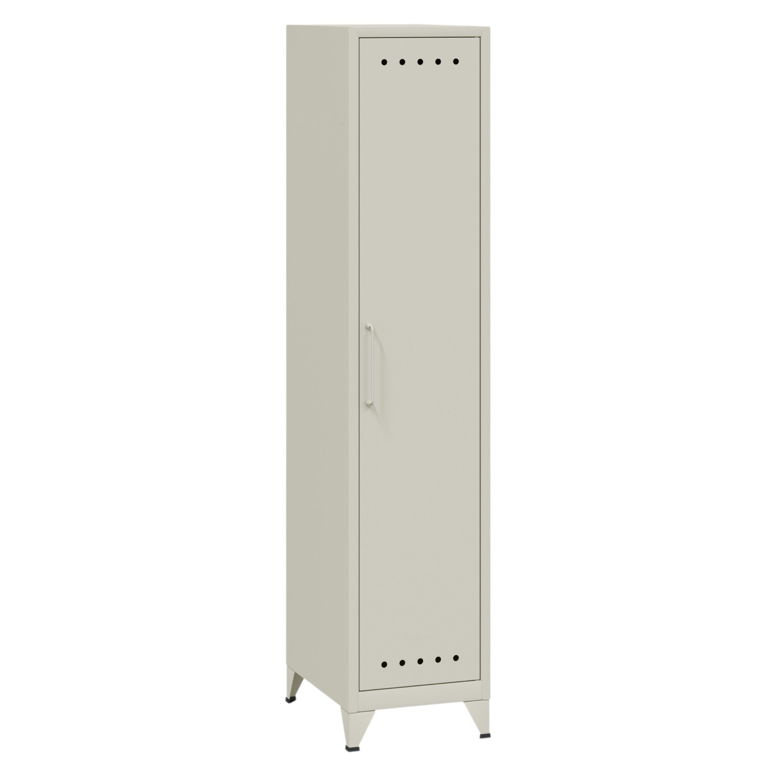 Bisley Aktenschrank Fern Locker Garderobenschrank in Verkehrsweiß - Maße: H 180 x B 38 x T 51 cm