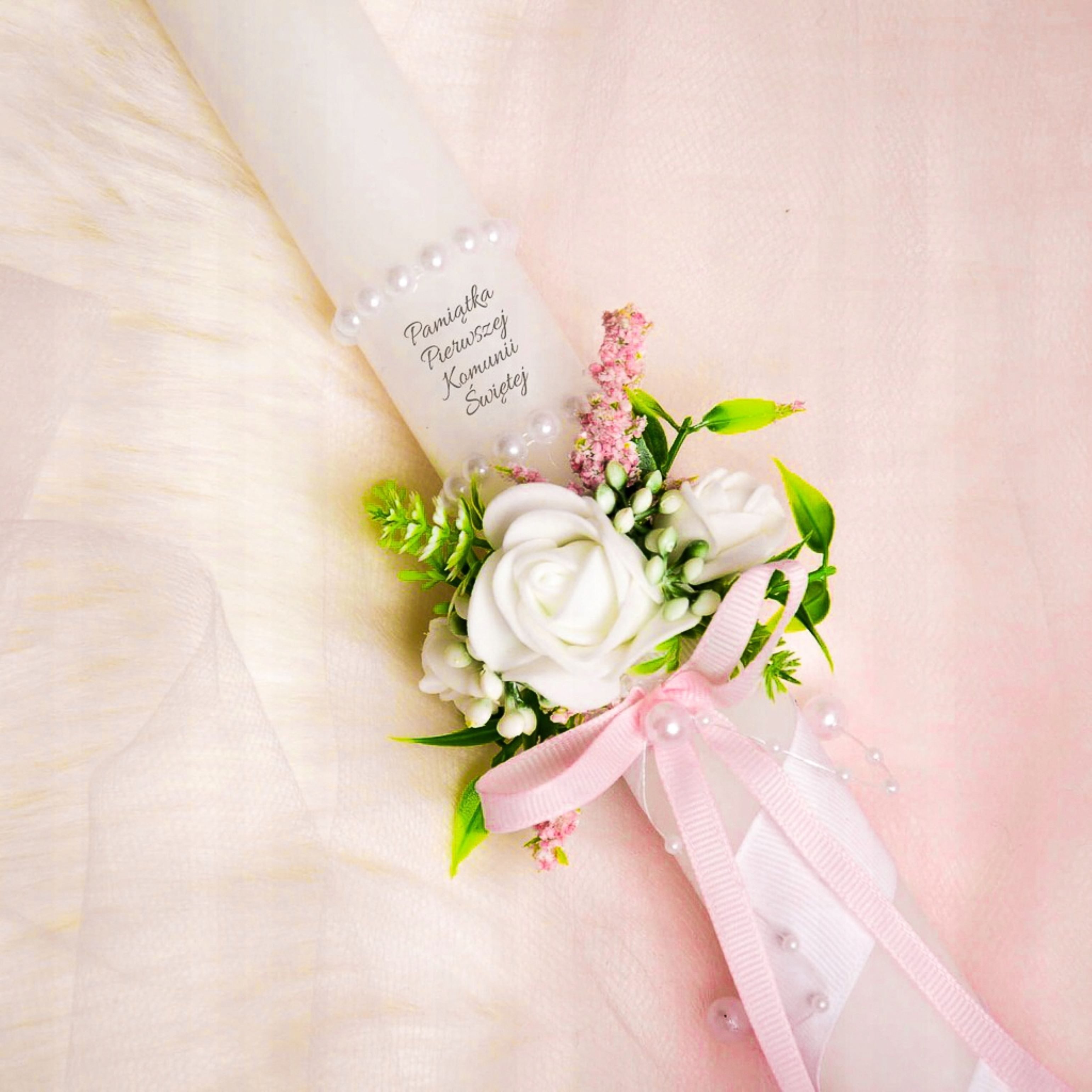 PartyPal Formkerze Kommunionkerze mit Blumen – günstig online kaufen