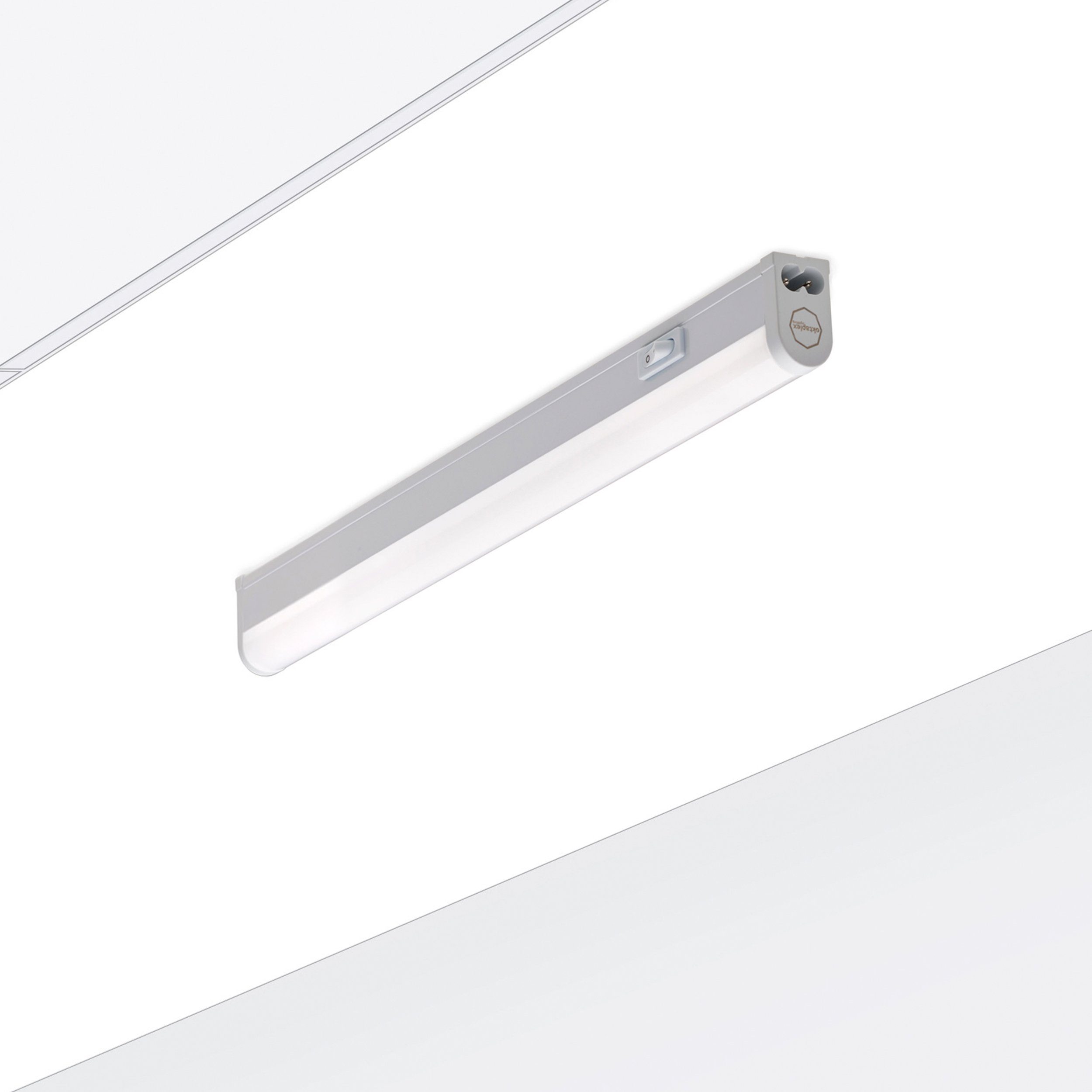 Oktaplex lighting LED Unterbauleuchte Riga Unterschranklampe 28cm 370lm 4W, LED, 10724, 4000K Unterbauleuchte Küche erweiterbar Lichtleiste 230V