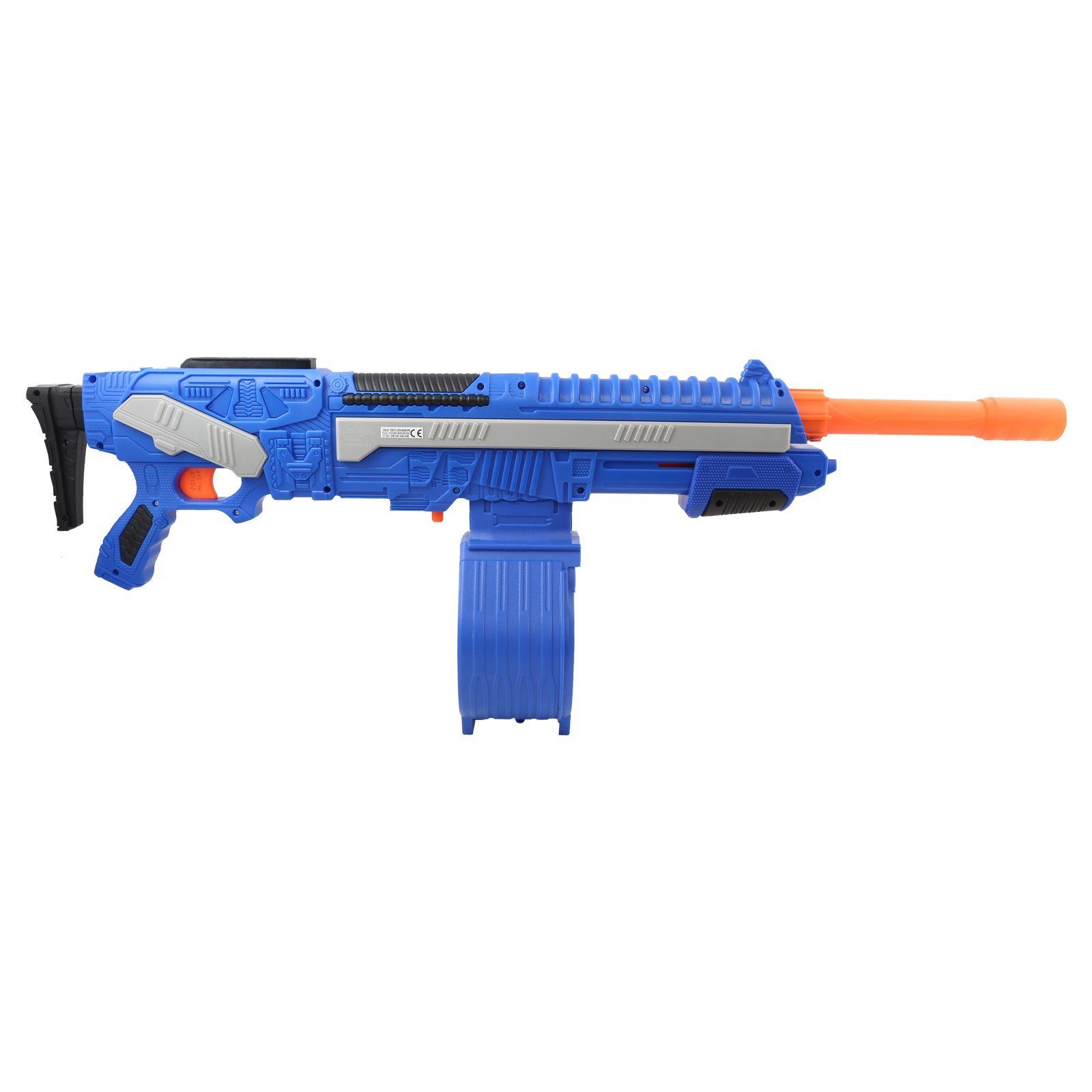 Buzz Bee Toys Blaster Dartblaster Agitator - Kompatibel mit Nerf Darts, Pump Action Blaster mit großer Trommel und aufschraubbarem Lauf
