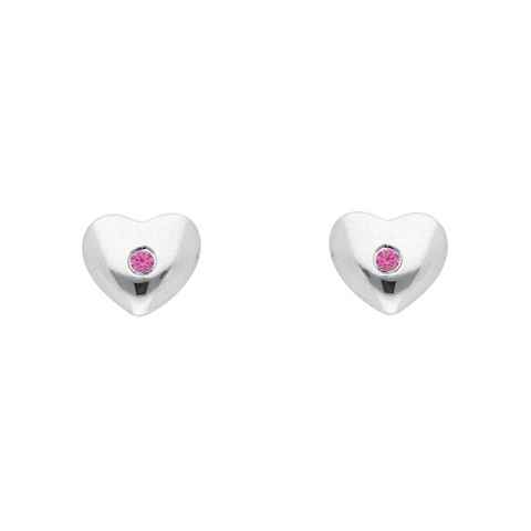 Adelia´s Paar Ohrhänger 925 Silber Ohrringe Ohrstecker Herz mit Zirkonia, mit Zirkonia Silberschmuck für Damen