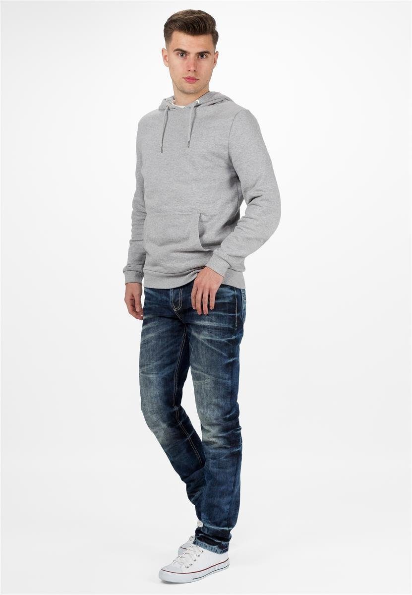 Cipo & Baxx Regular-fit-Jeans Herren Regular Fit Hose Stonewashed BA-CD328 (1-tlg) Verschließbare Gesäßtasche