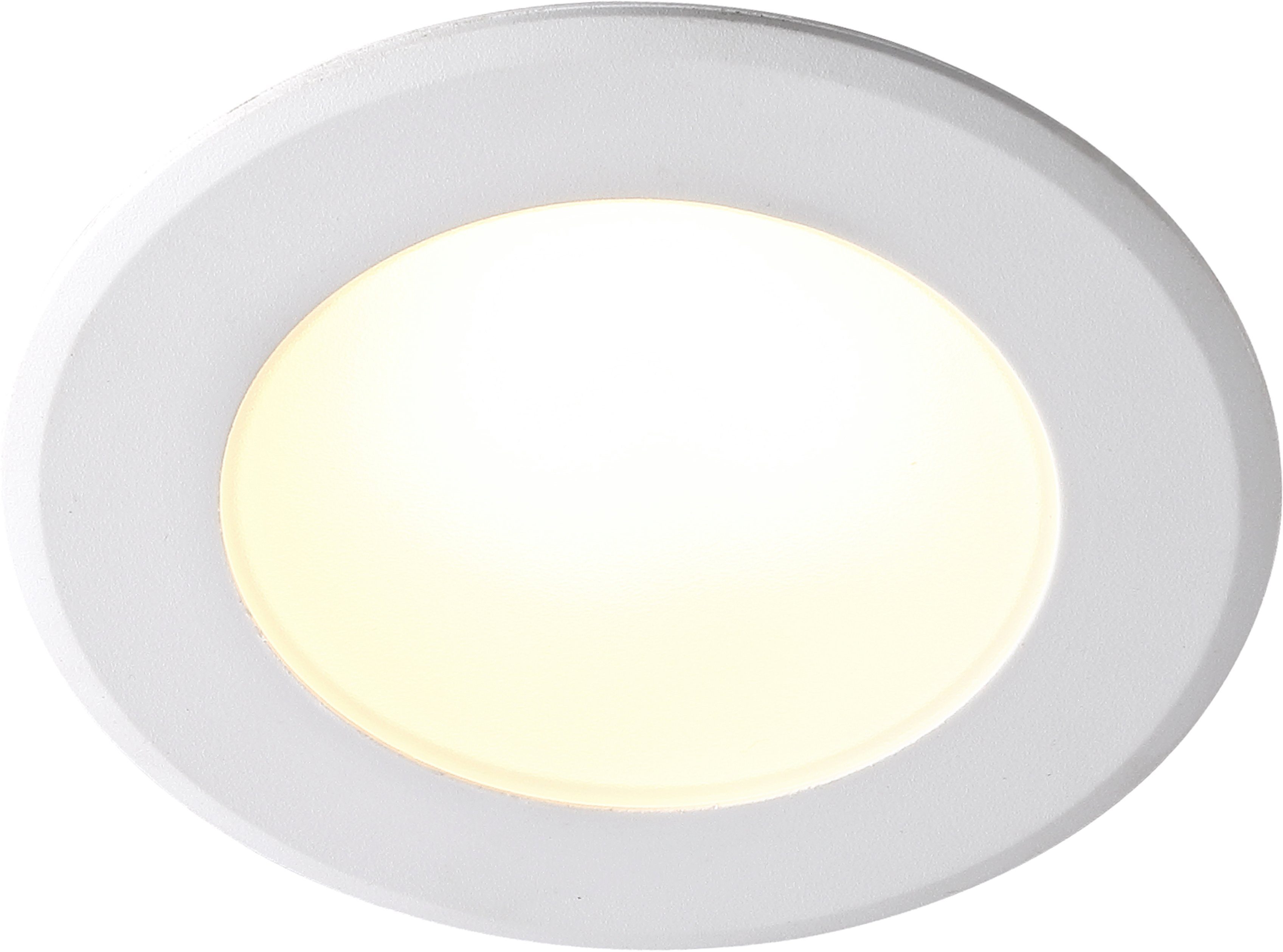 Nordlux LED Einbaustrahler Birla, LED fest integriert, Warmweiß, IP44, für Badezimmer geeignet | Strahler