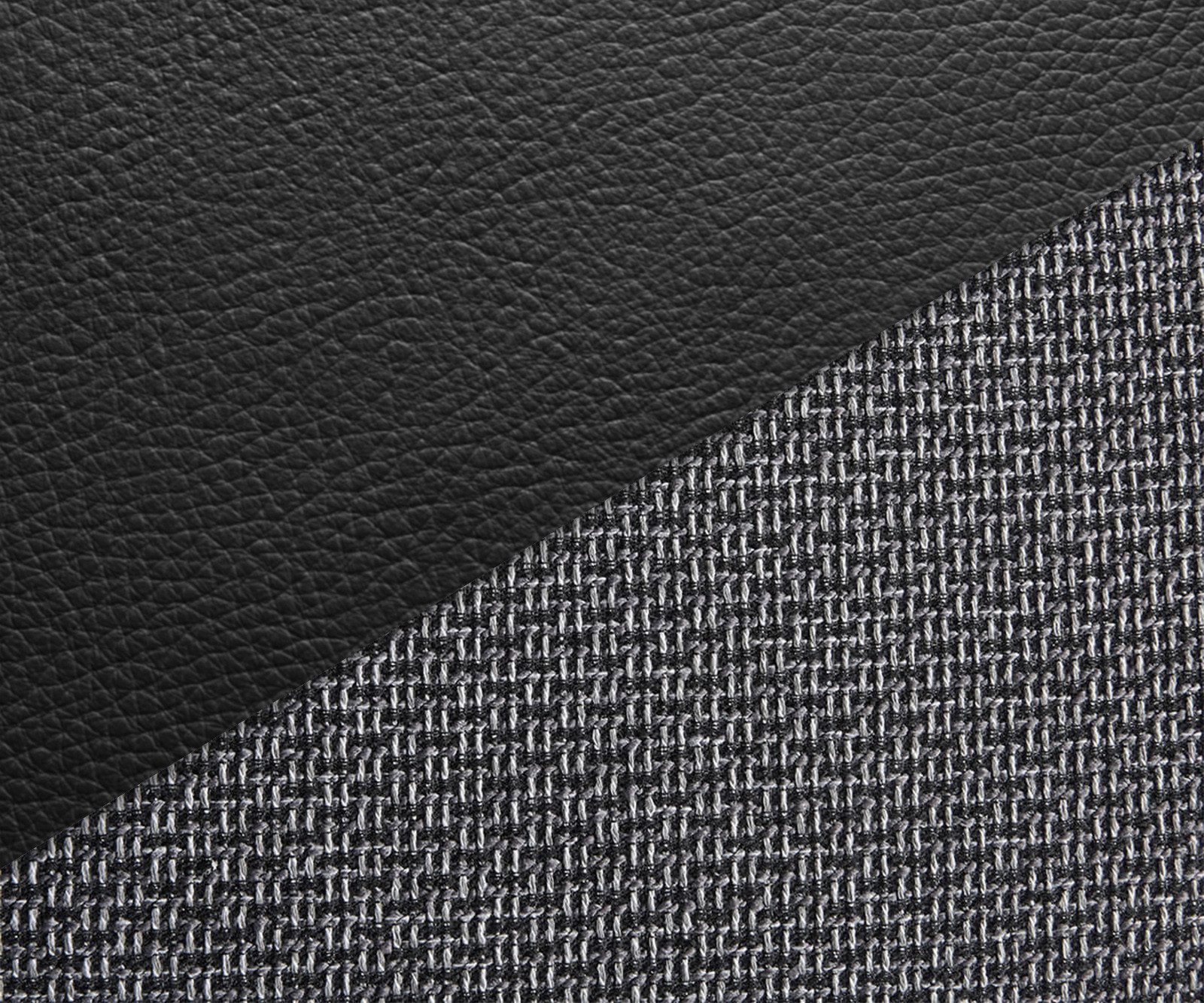 DELIFE Wohnlandschaft Clovis, XXL Schwarz mit Hocker Ottomane Links Wohnlandschaft Modulsofa