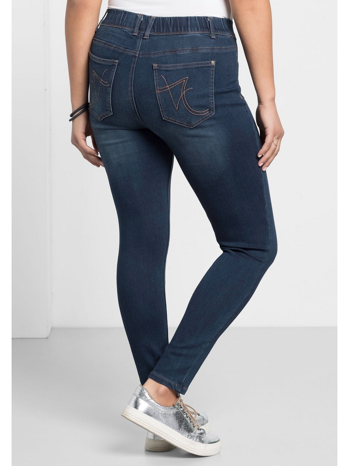 Sheego Jeansjeggings Große Größen Power-Stretch-Qualität