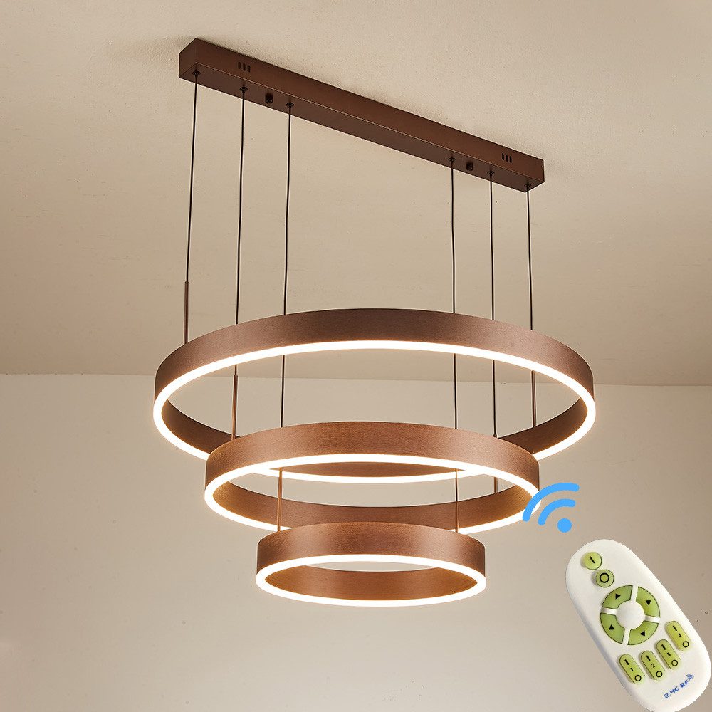 Eurotondisplay LED Pendelleuchte LED Pendelleuchte 6053 Fernbedienung warmw günstig online kaufen