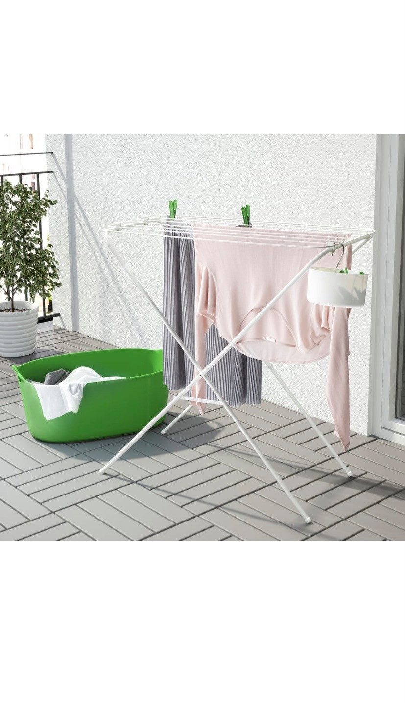 IKEA Wäscheständer IKEA JÄLL Wäschetrockner, innen/außen, weiß – Bild 4 von 4