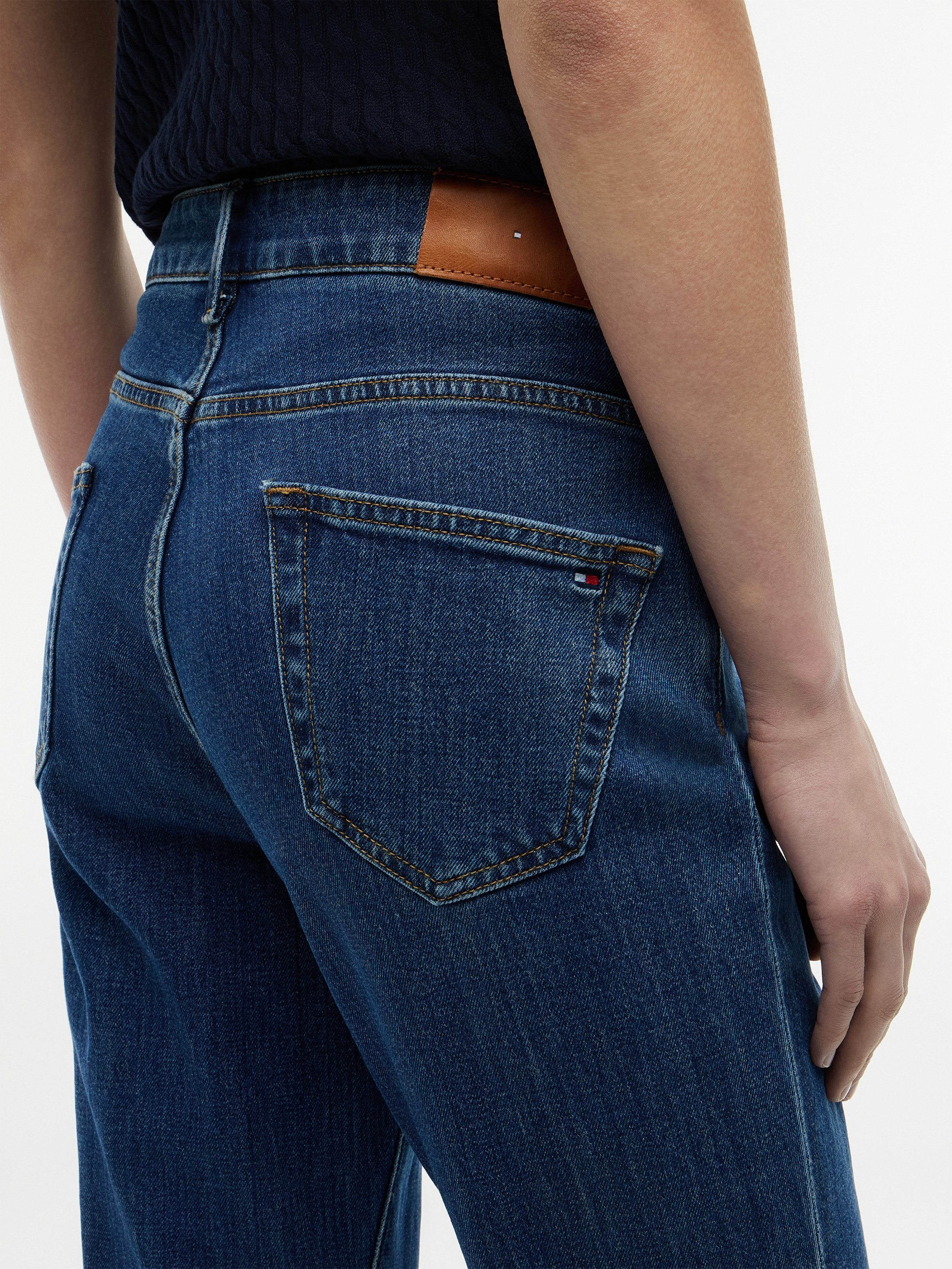 Tommy Hilfiger Bootcut-Jeans BOOTCUT RIAN RW Baumwollmischung, Stretch, ausgestellte Beinform