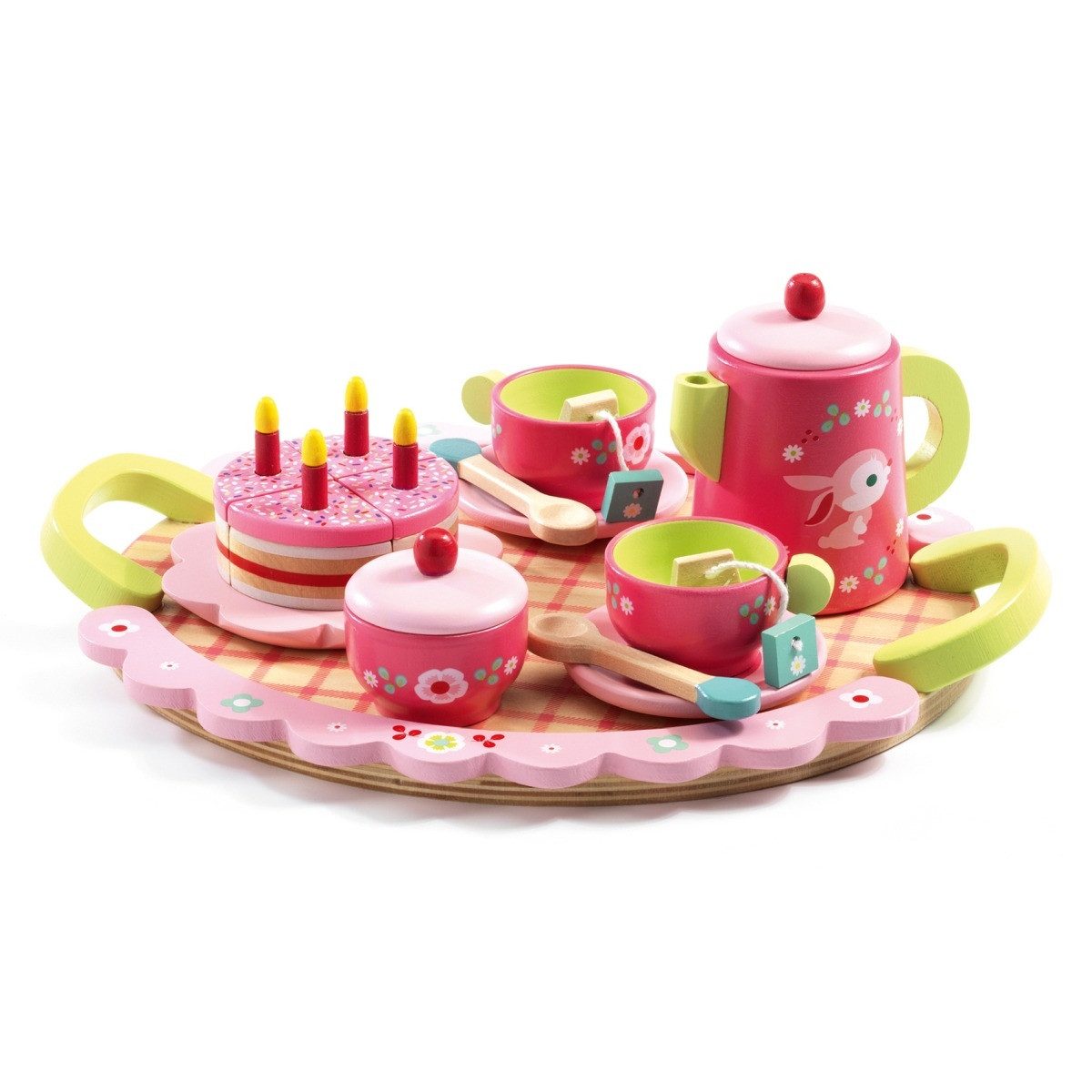 DJECO Kinder-Küchenset Teeservice Lili Rose ab 3 Jahren Rollenspiel Lernspi günstig online kaufen