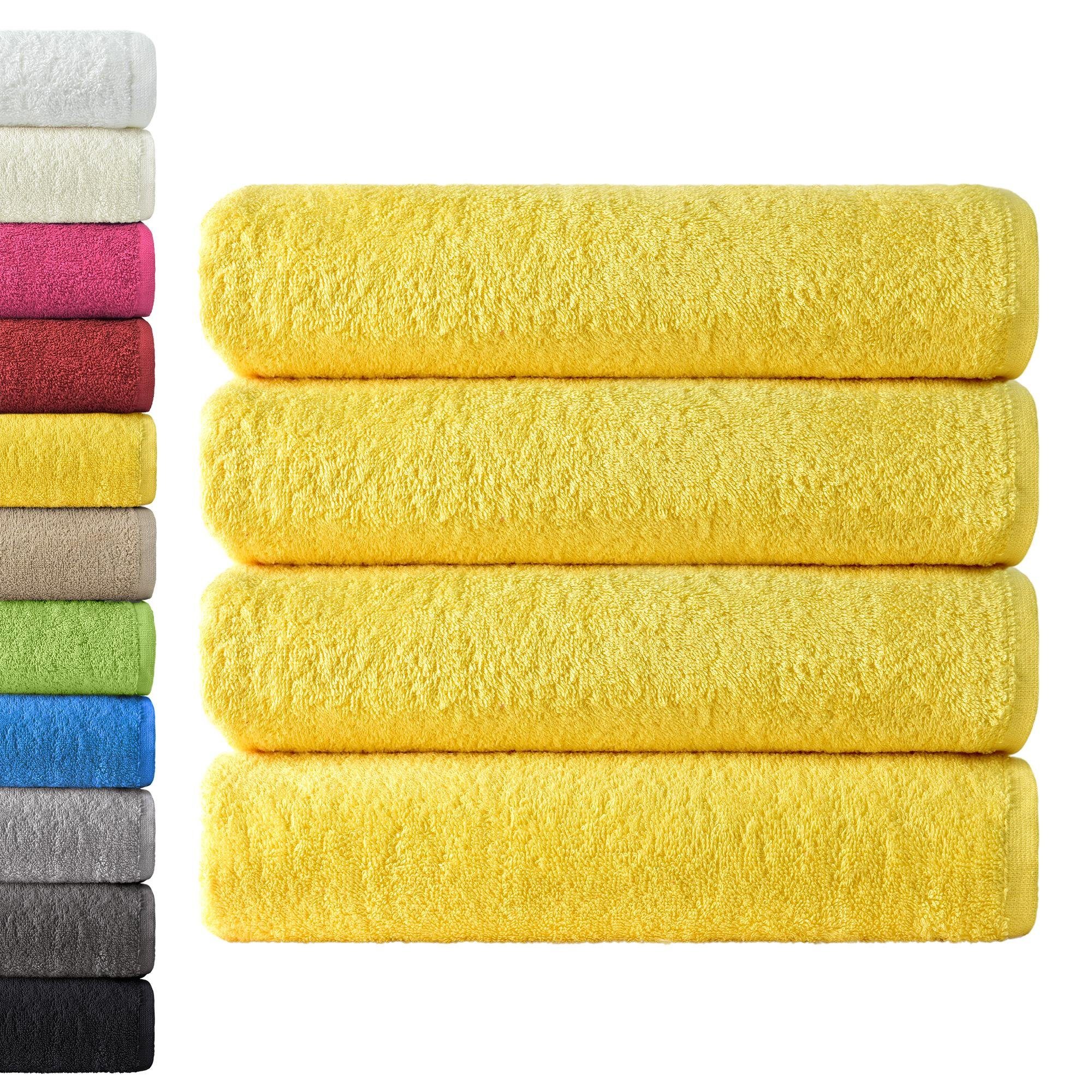 NatureMark Duschtuch 4er-Sparpack Frottier Duschtücher 70x140cm, 100% Baumw günstig online kaufen