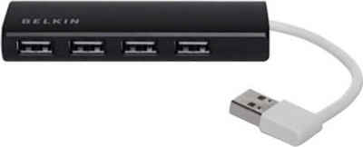 Belkin USB 2.0 HUB, 1:4, SLIM, Passiv USB-Adapter USB Typ C zu USB Typ C