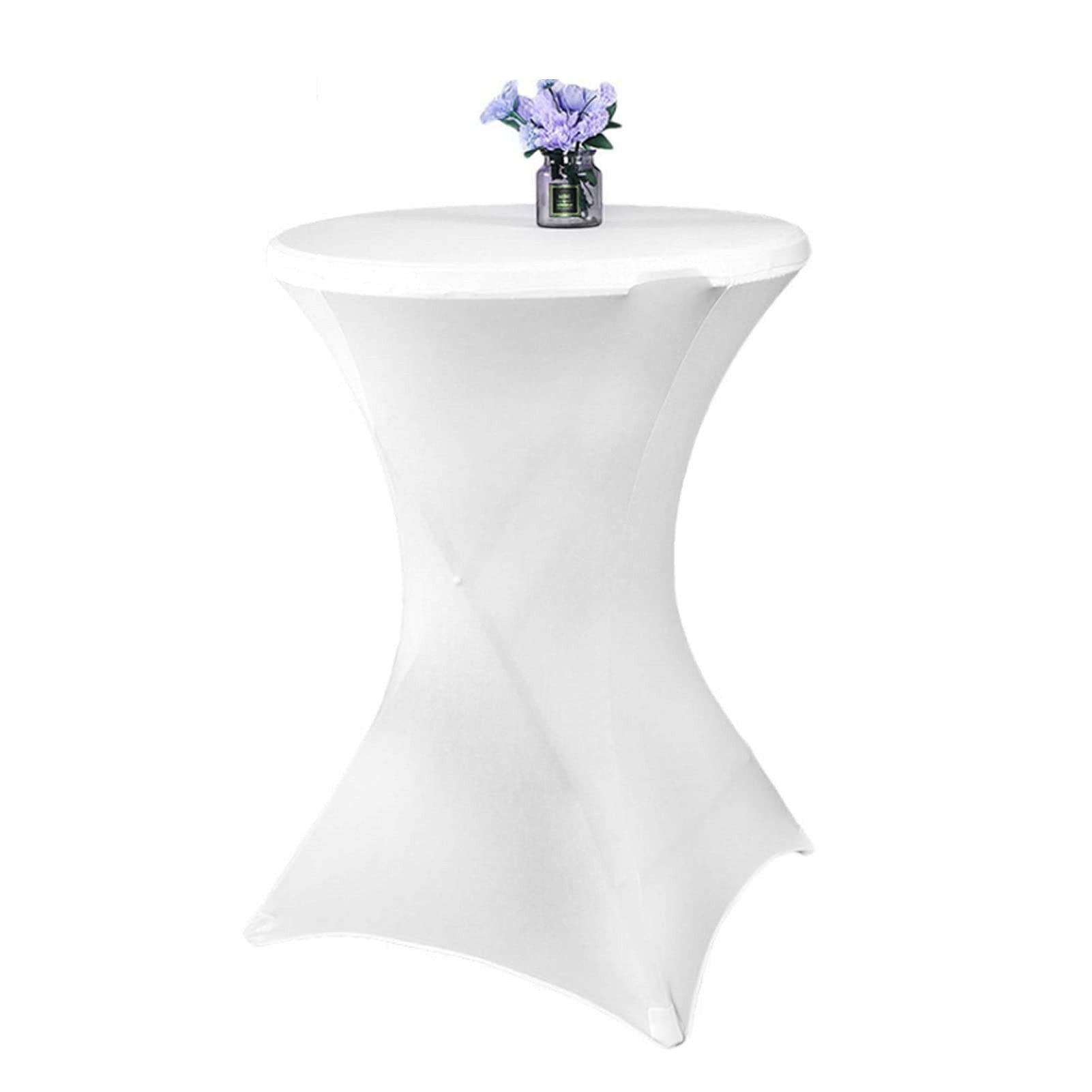 Youyijia Hussen-Set 5er Set Stehtischhussen 80cm Stehtisch Stretch Tischdecke