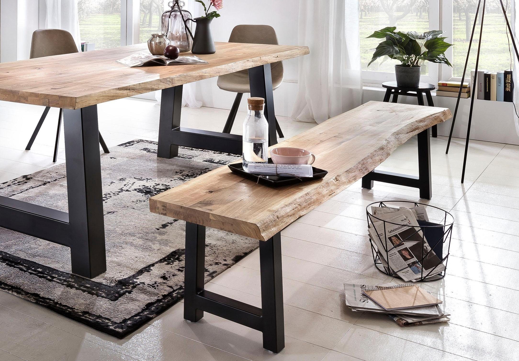 Home affaire Bank Tristan, aus Massivholz Eiche