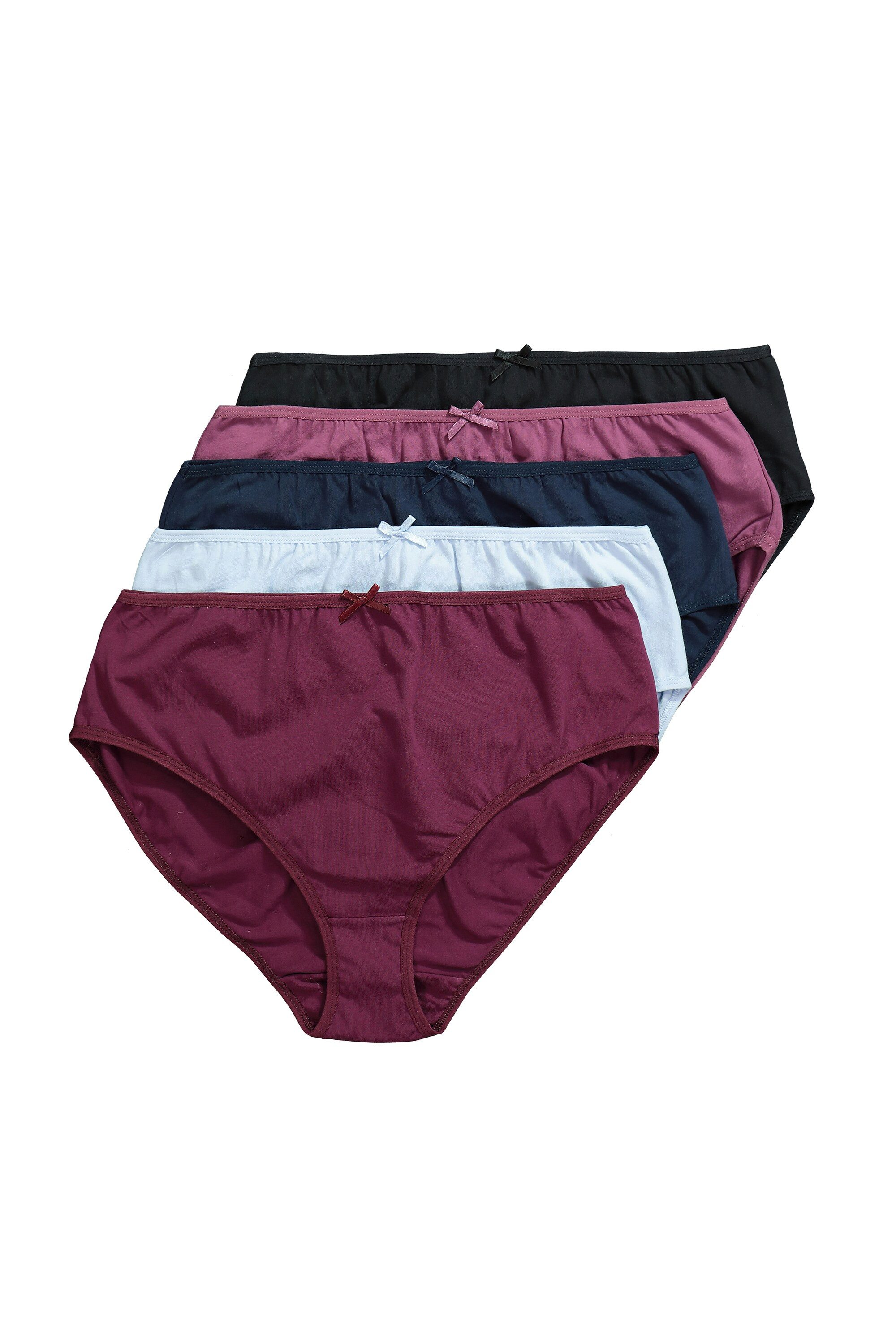 Ulla Popken Midislip Midislips 5er-Pack verschiedene Farben
